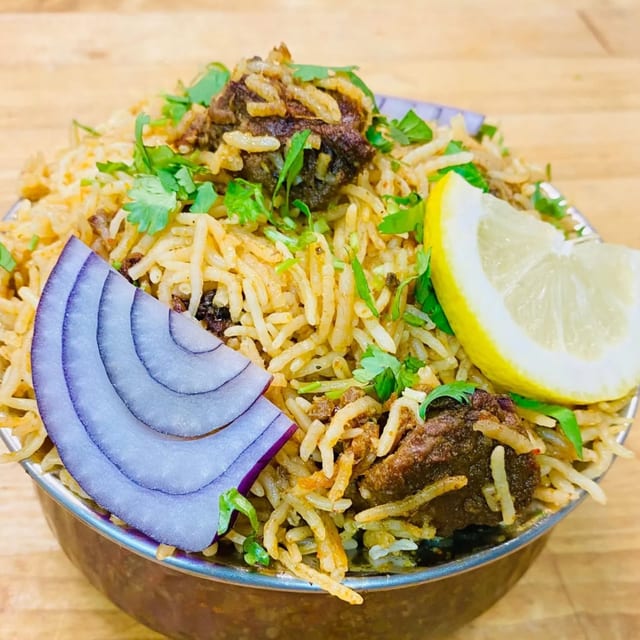 GOAT BIRYANI.